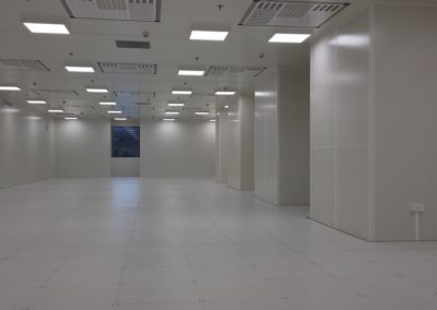 grande salle blanche construite par Rosin Entreprise